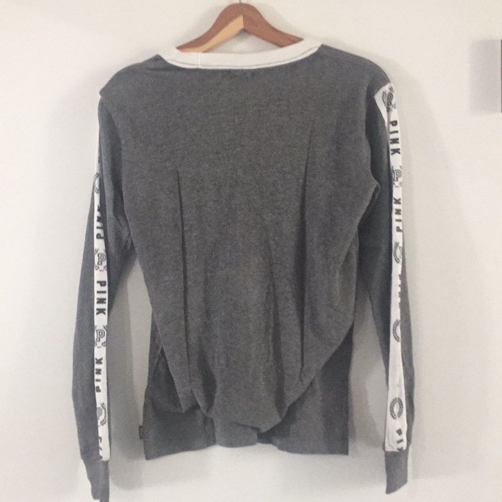 Pink long sleeve Ringer tee - Picture 4 of 4